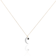 Wilderness Star and Moon Necklace